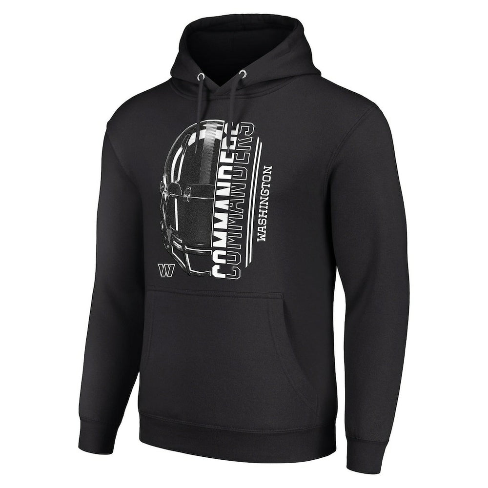 Washington Commanders Starter Unisex Half Helmet Logo Pullover Hoodie Black | NFL