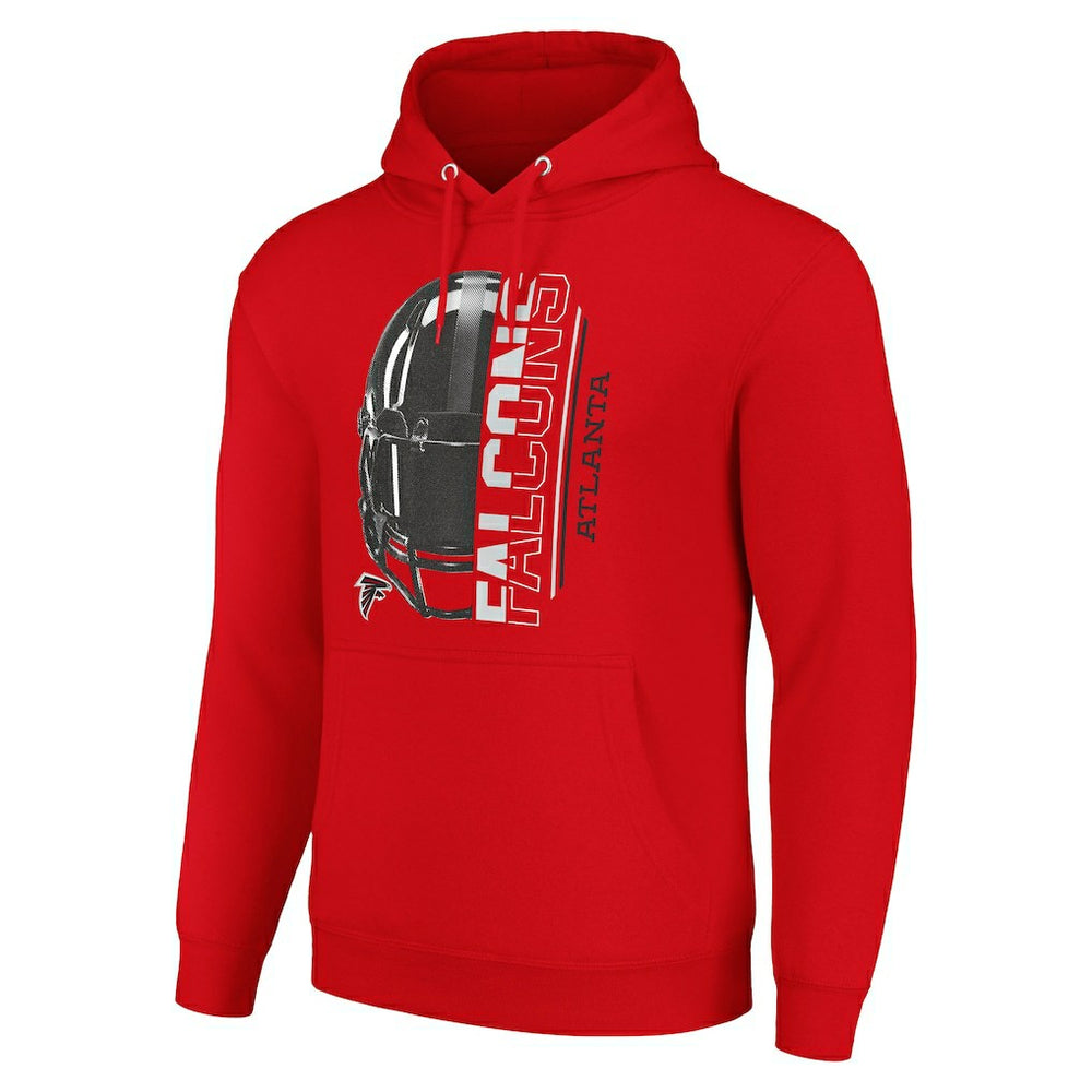 Atlanta Falcons Starter Unisex Half Helmet Logo Pullover Hoodie Red | NFL
