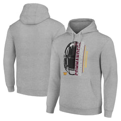 Washington Commanders Starter Unisex Half Helmet Logo Pullover Hoodie Heather Gray | NFL