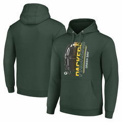 Green Bay Packers Starter Unisex Half Helmet Logo Pullover Hoodie Green | NFL