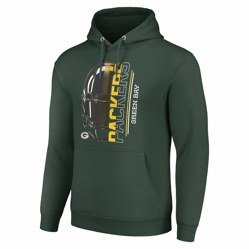 Green Bay Packers Starter Unisex Half Helmet Logo Pullover Hoodie Green | NFL