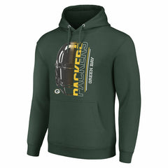 Green Bay Packers Starter Unisex Half Helmet Logo Pullover Hoodie Green | NFL