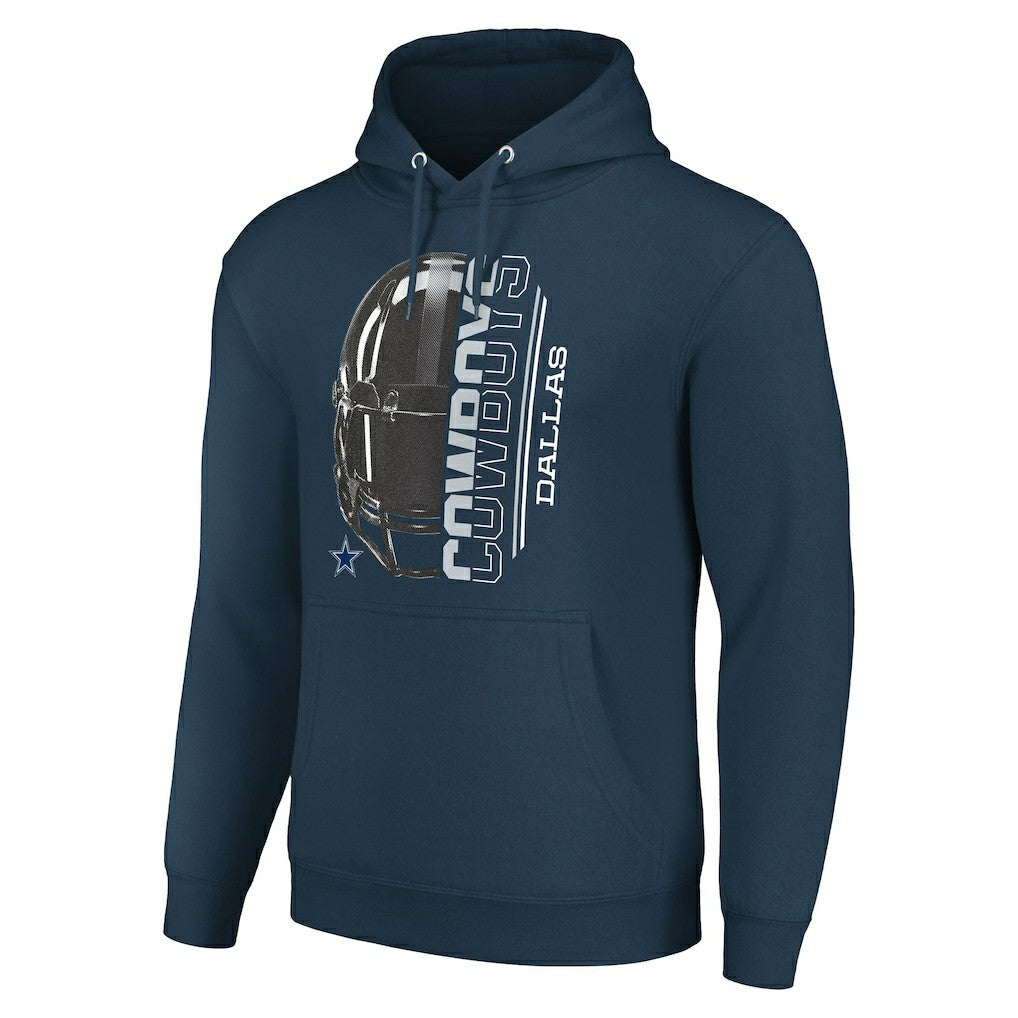 Dallas Cowboys Starter Unisex Half Helmet Logo Pullover Hoodie Navy | NFL