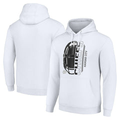 Kansas City Chiefs Starter Unisex Half Helmet Logo Pullover Hoodie White | NFL