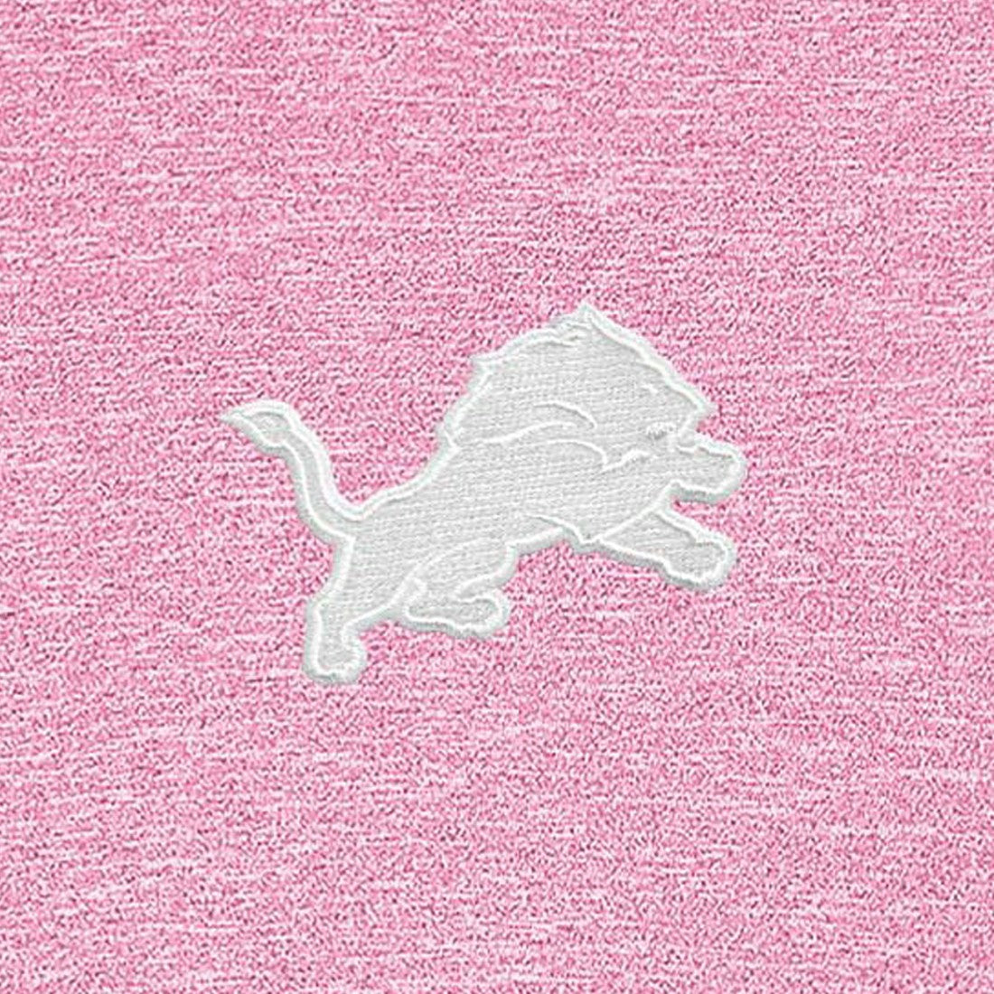 Detroit Lions Antigua Hunk Quarter-Zip Pullover Top Pink | NFL