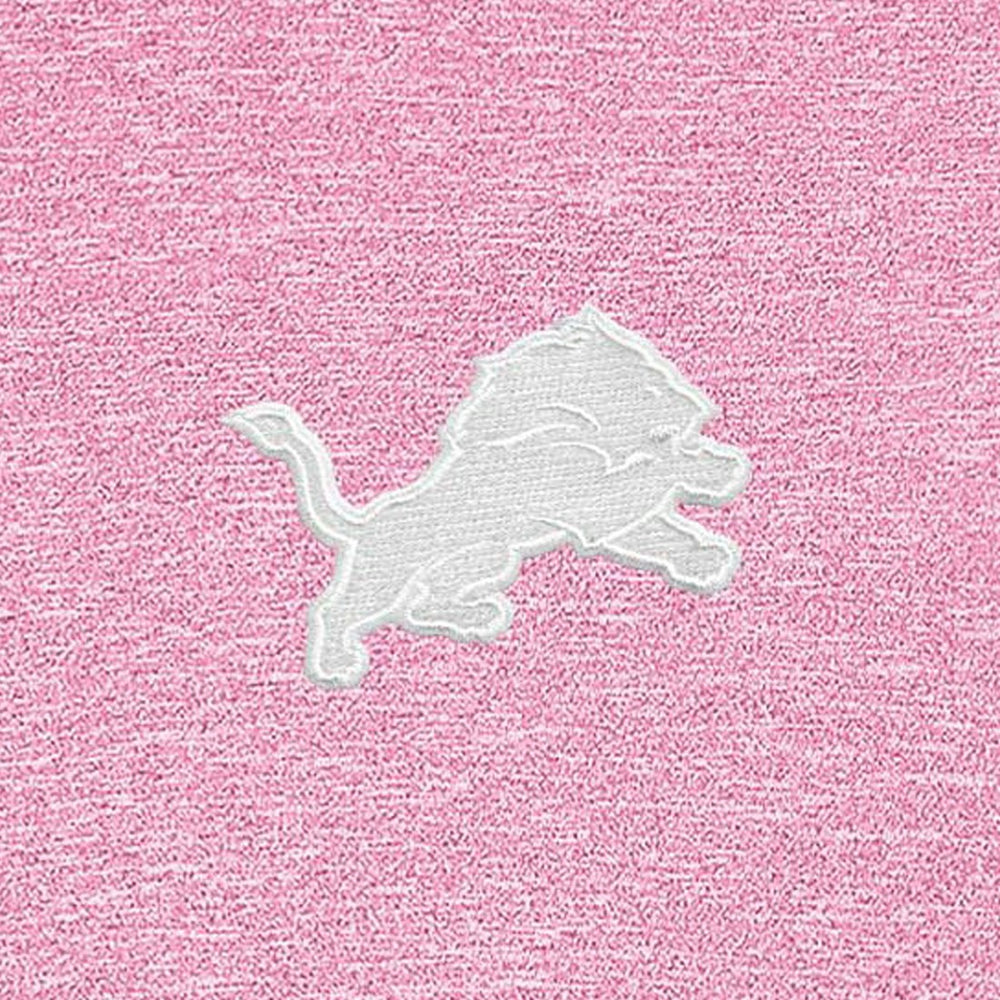 Detroit Lions Antigua Hunk Quarter-Zip Pullover Top Pink | NFL