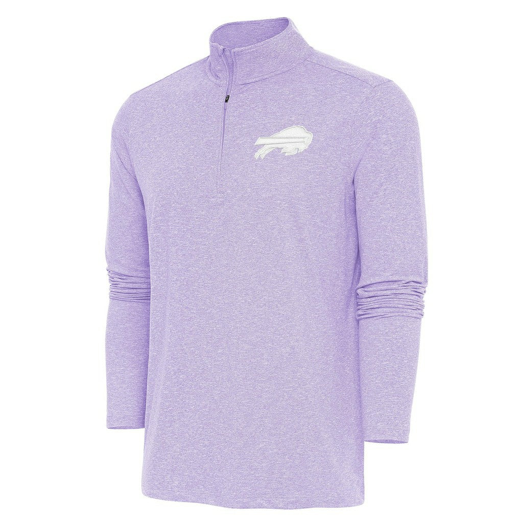 Buffalo Bills Antigua Hunk Quarter-Zip Pullover Top Lavender | NFL