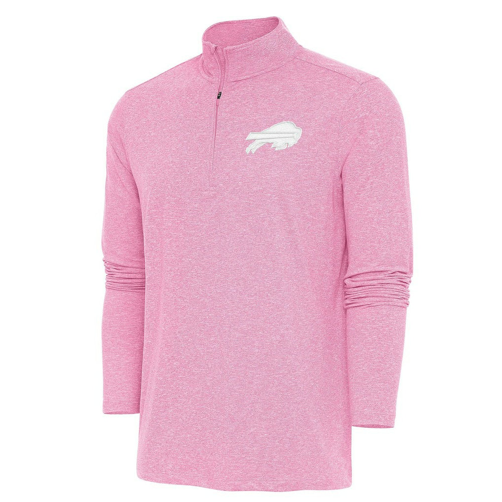 Buffalo Bills Antigua Hunk Quarter-Zip Pullover Top Pink | NFL