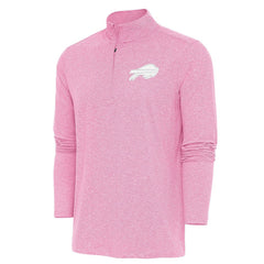 Buffalo Bills Antigua Hunk Quarter-Zip Pullover Top Pink | NFL