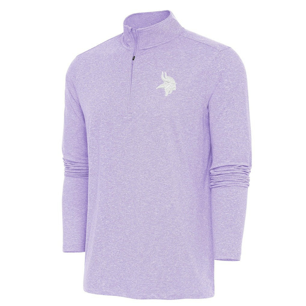 Minnesota Vikings Antigua Hunk Quarter-Zip Pullover Top Lavender | NFL