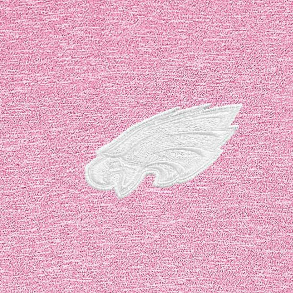 Philadelphia Eagles Antigua Hunk Quarter-Zip Pullover Top Pink | NFL