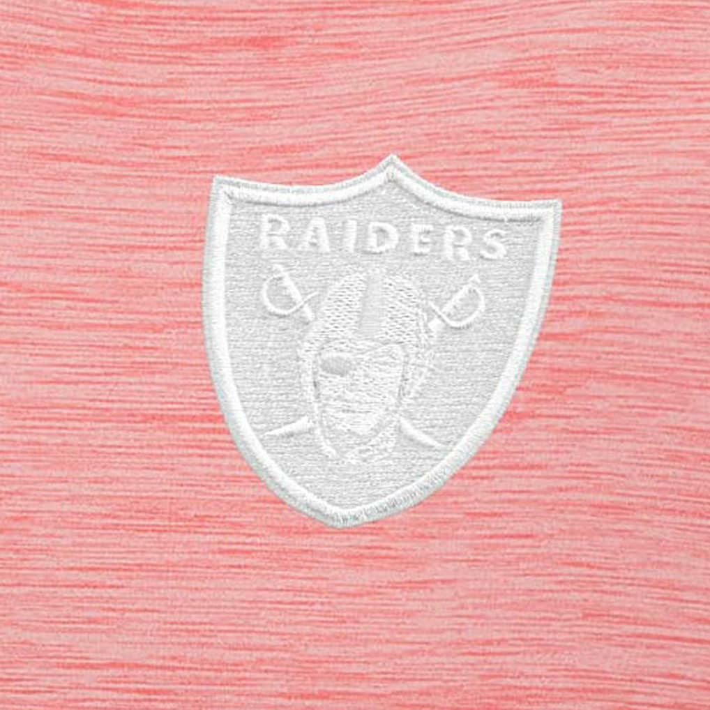 Las Vegas Raiders Antigua Bright Quarter-Zip Pullover Top Coral | NFL