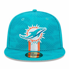 Miami Dolphins New Era 2024 Sideline 59FIFTY Fitted Hat Aqua | NFL