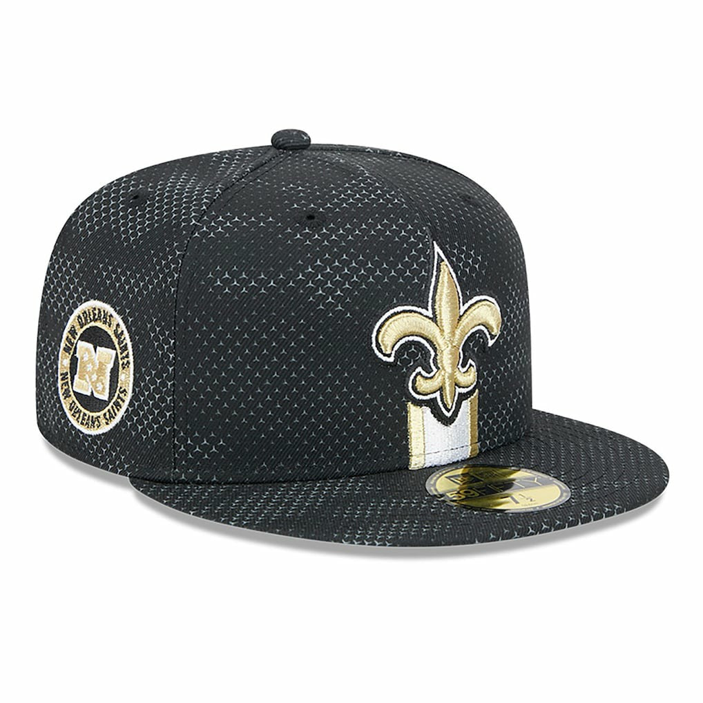 New Orleans Saints New Era 2024 Sideline 59FIFTY Fitted Hat Black | NFL