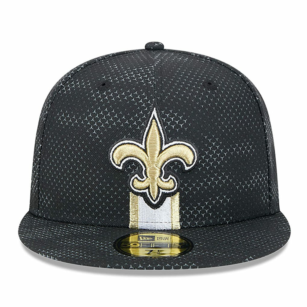 New Orleans Saints New Era 2024 Sideline 59FIFTY Fitted Hat Black | NFL