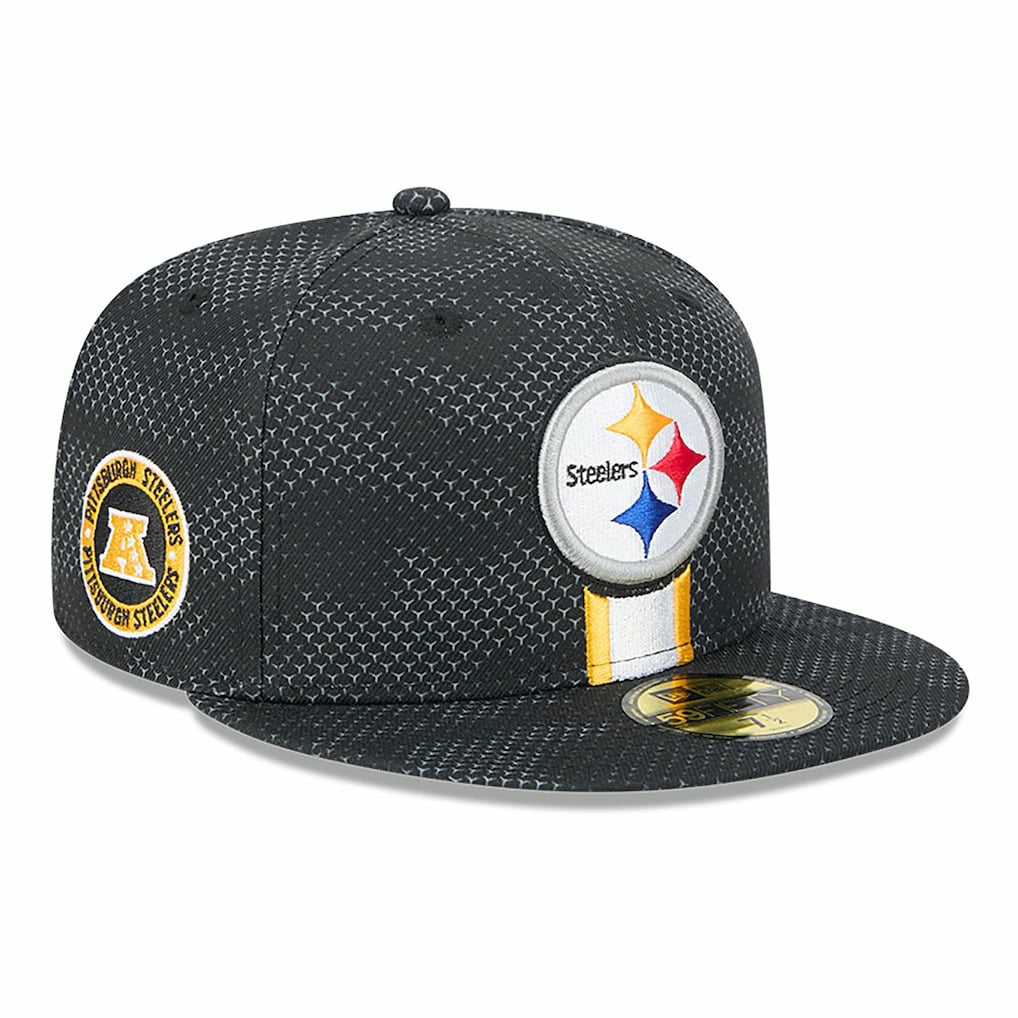 Pittsburgh Steelers New Era 2024 Sideline 59FIFTY Fitted Hat Black | NFL