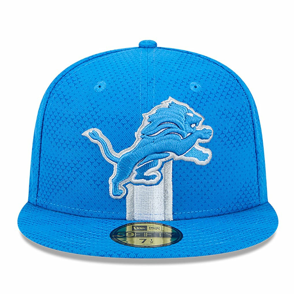 Detroit Lions New Era 2024 Sideline 59FIFTY Fitted Hat Blue | NFL