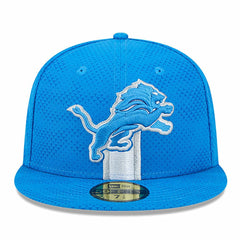 Detroit Lions New Era 2024 Sideline 59FIFTY Fitted Hat Blue | NFL