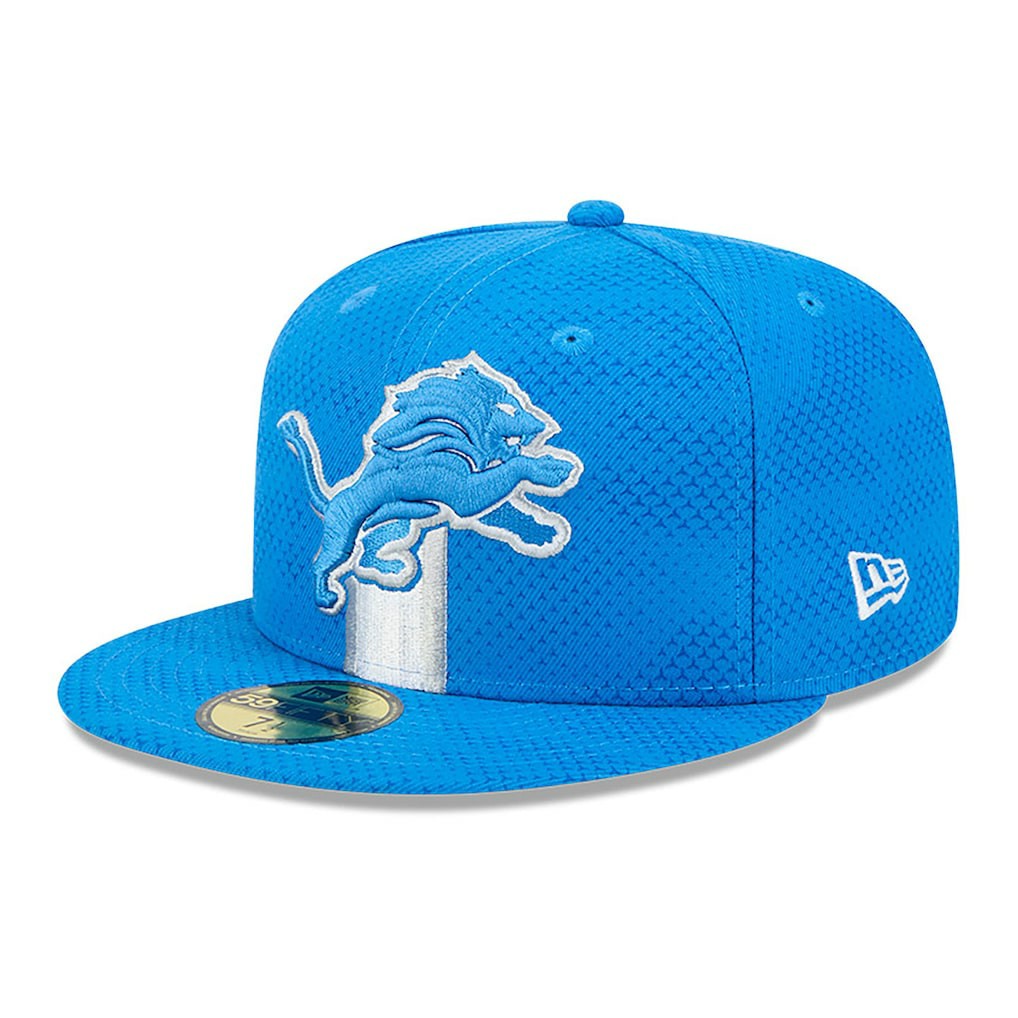 Detroit Lions New Era 2024 Sideline 59FIFTY Fitted Hat Blue | NFL