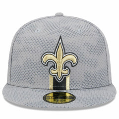 New Orleans Saints New Era 2024 Sideline 59FIFTY Fitted Hat Gray | NFL