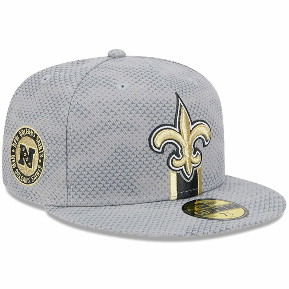 New Orleans Saints New Era 2024 Sideline 59FIFTY Fitted Hat Gray | NFL