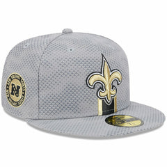 New Orleans Saints New Era 2024 Sideline 59FIFTY Fitted Hat Gray | NFL