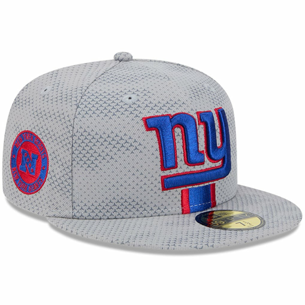 New York Giants New Era 2024 Sideline 59FIFTY Fitted Hat Gray | NFL