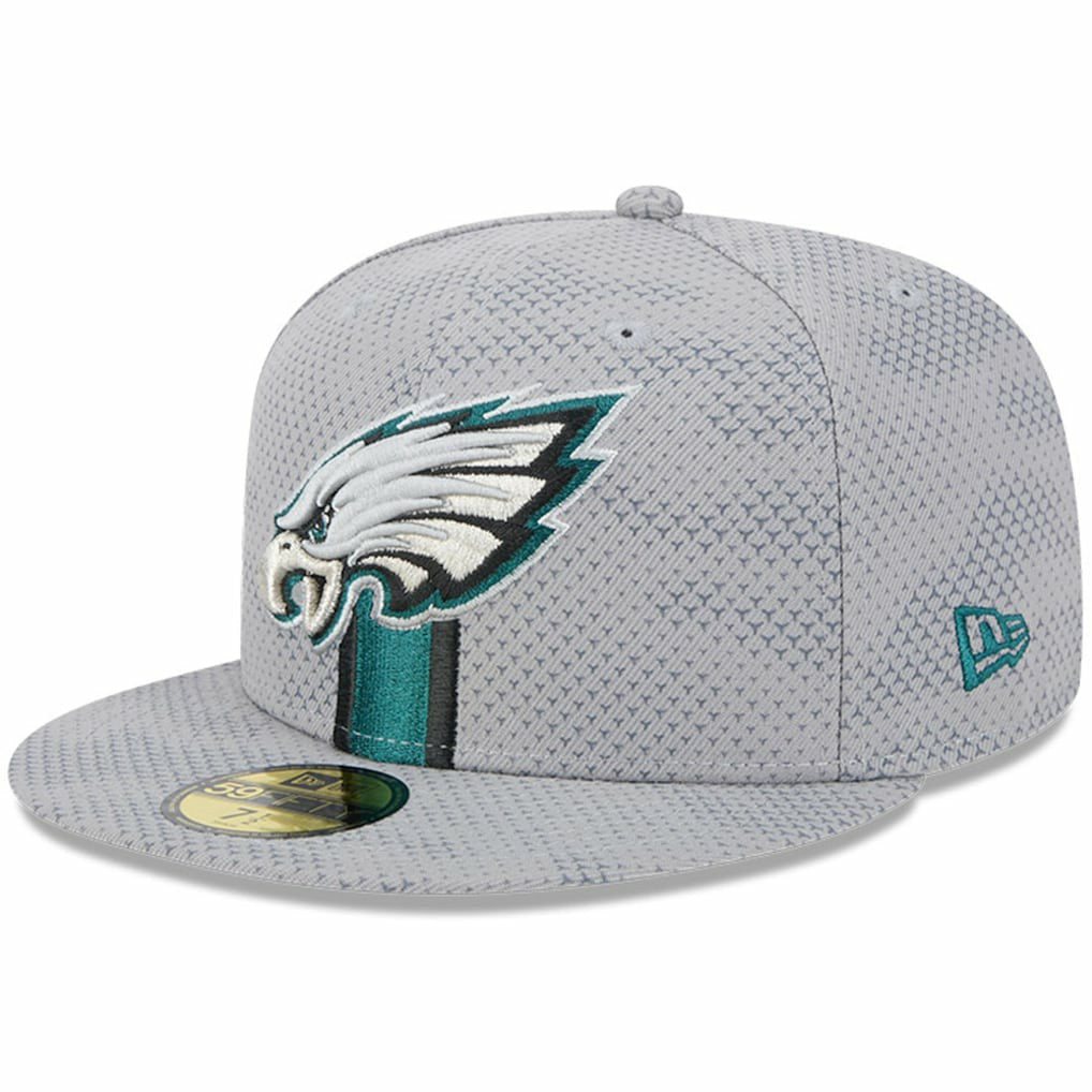 Philadelphia Eagles New Era 2024 Sideline 59FIFTY Fitted Hat Gray | NFL