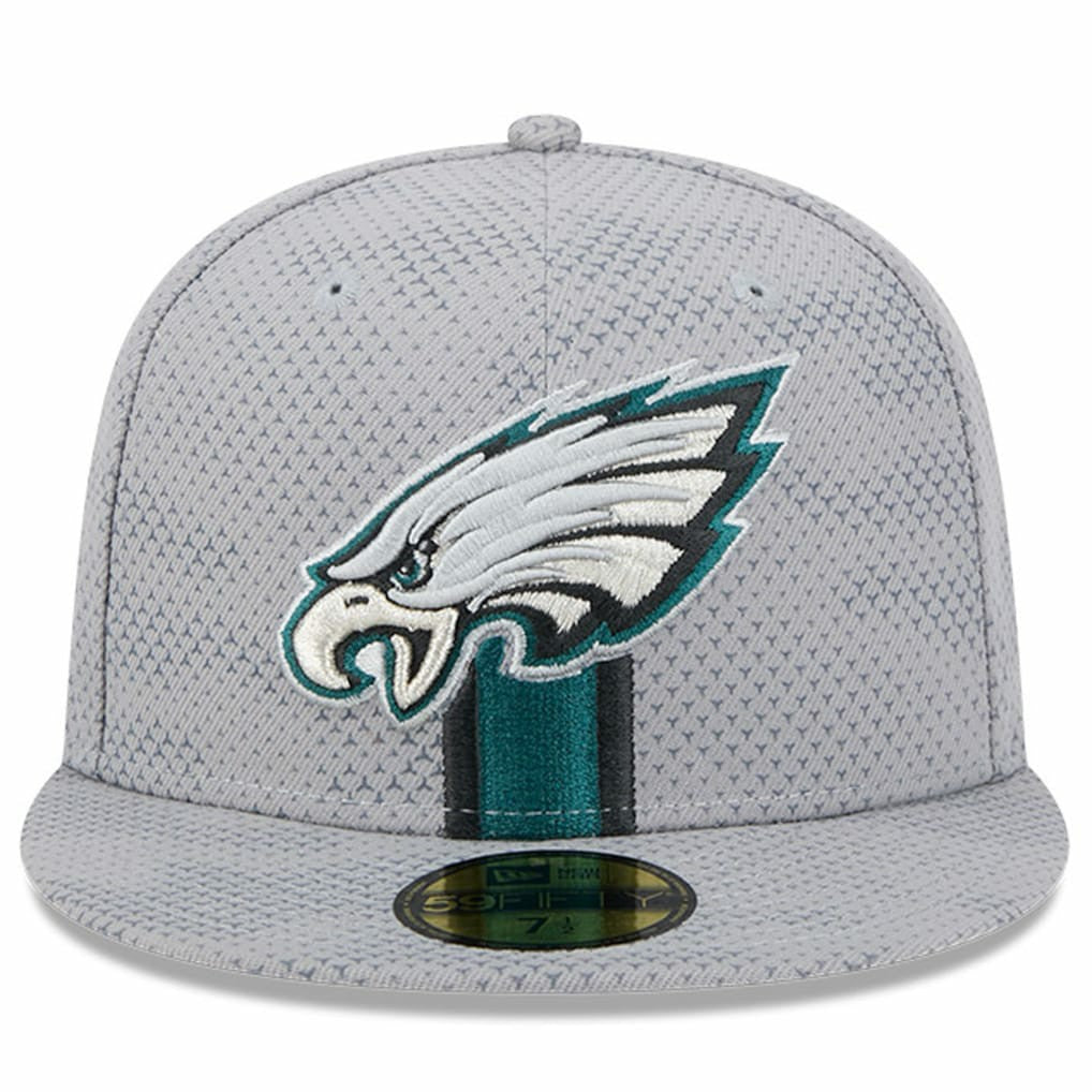 Philadelphia Eagles New Era 2024 Sideline 59FIFTY Fitted Hat Gray | NFL