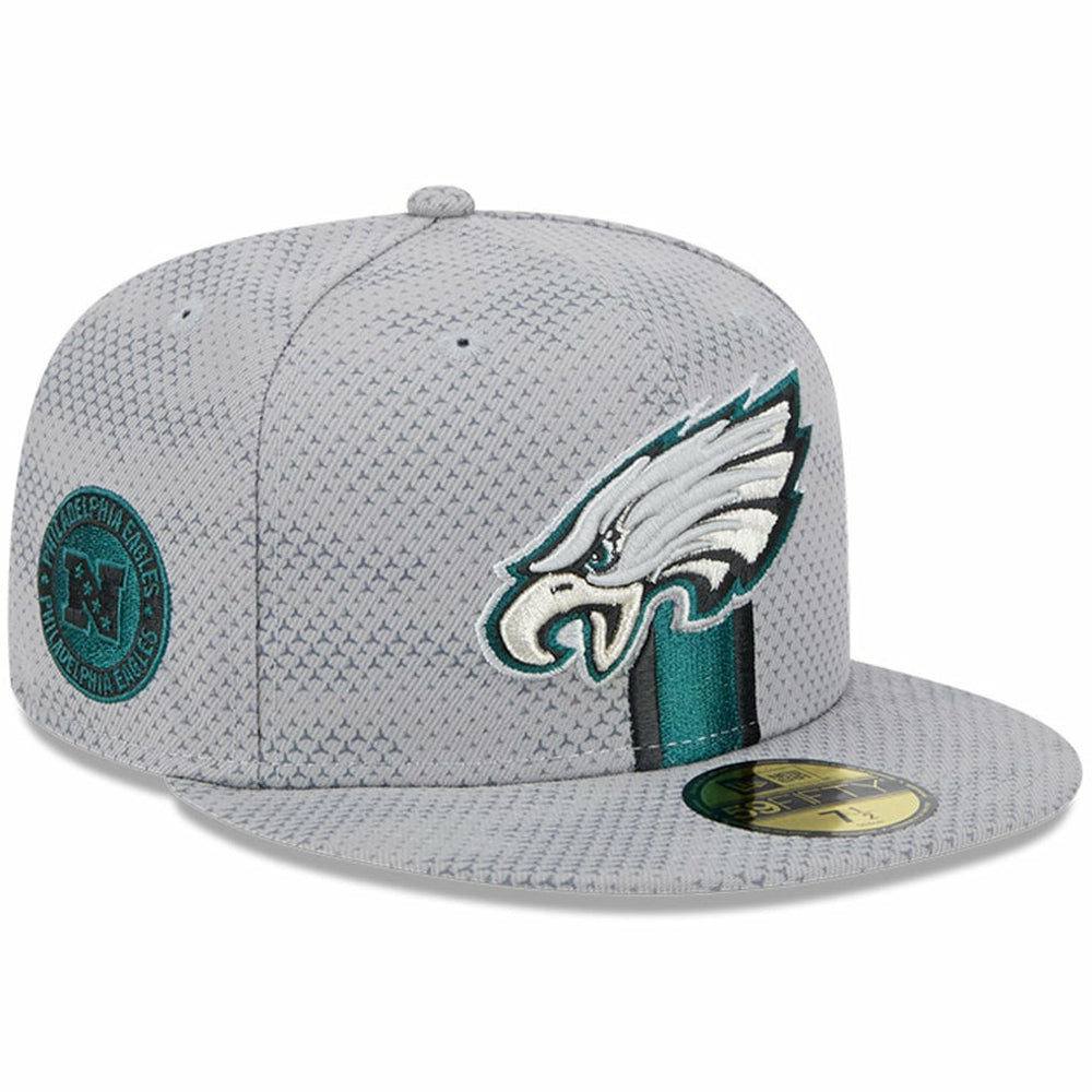 Philadelphia Eagles New Era 2024 Sideline 59FIFTY Fitted Hat Gray | NFL