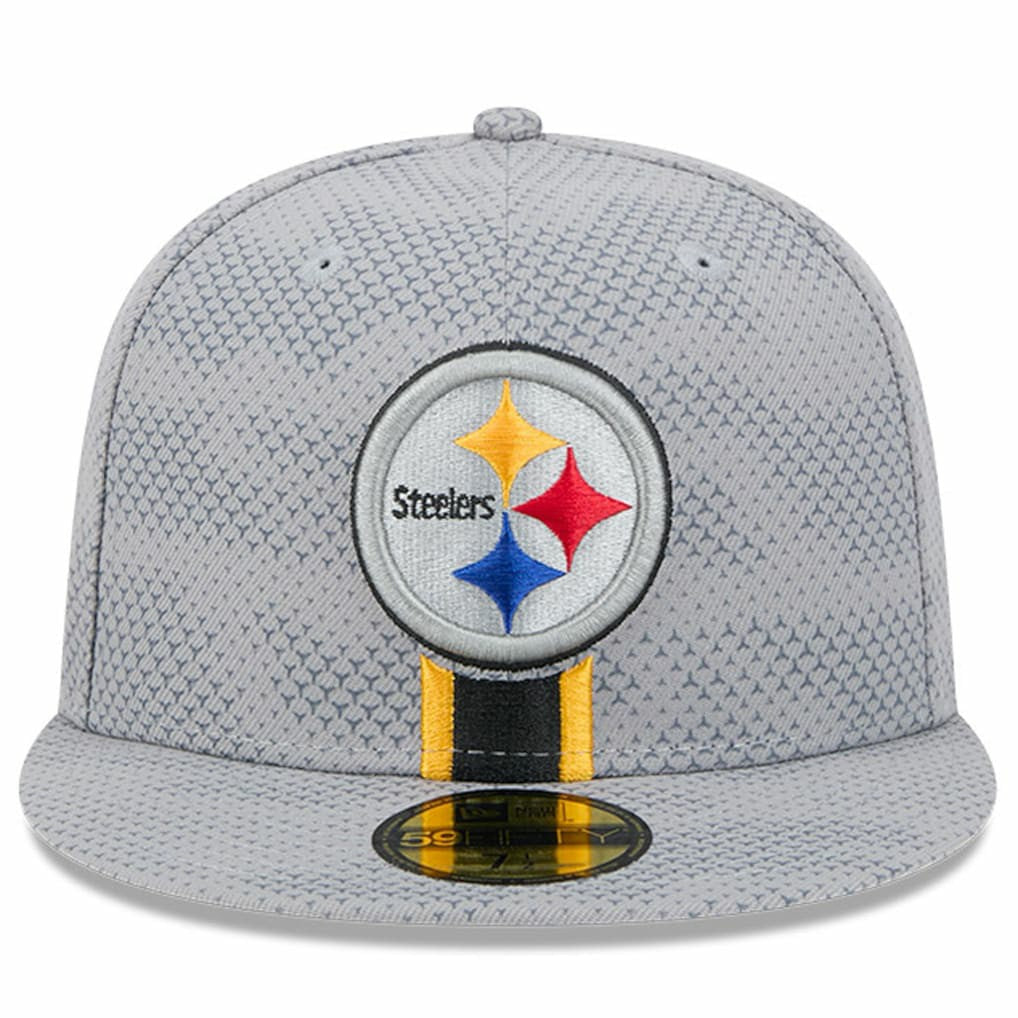 Pittsburgh Steelers New Era 2024 Sideline 59FIFTY Fitted Hat Gray | NFL