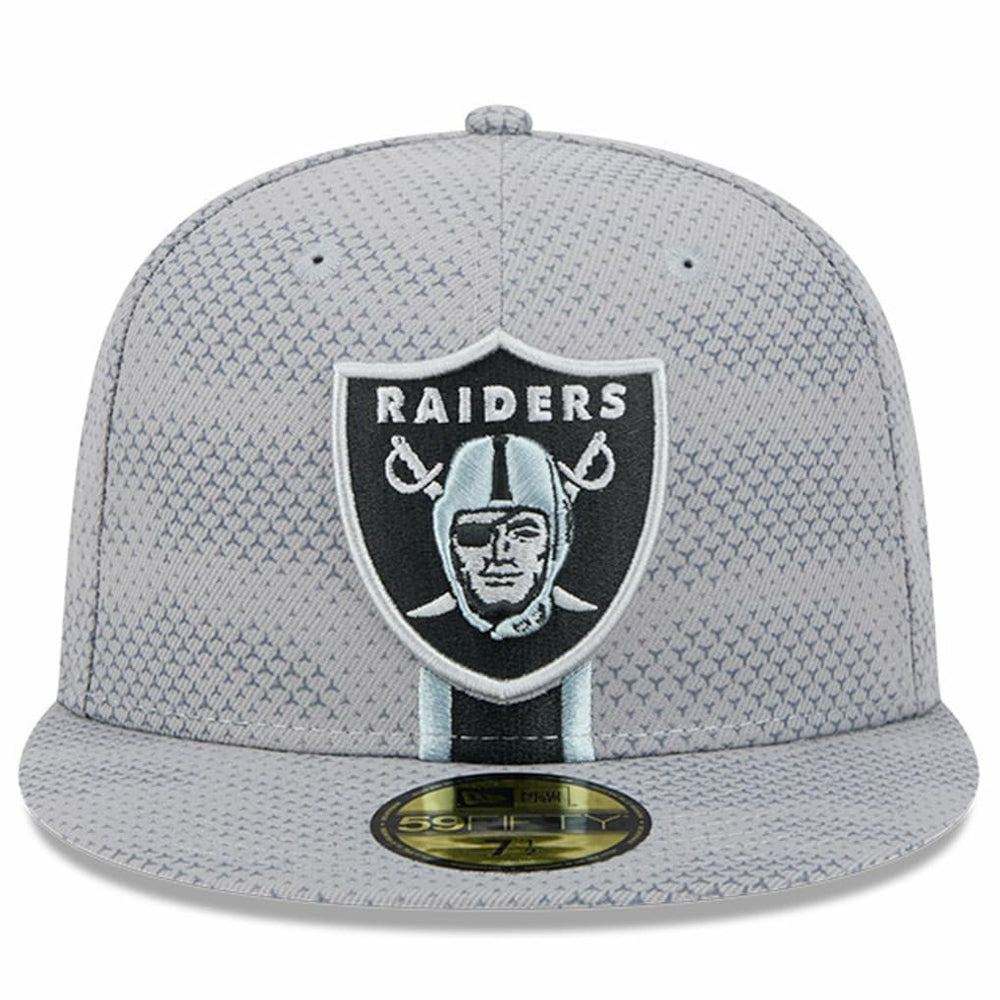 Las Vegas Raiders New Era 2024 Sideline 59FIFTY Fitted Hat Gray | NFL