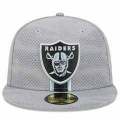 Las Vegas Raiders New Era 2024 Sideline 59FIFTY Fitted Hat Gray | NFL
