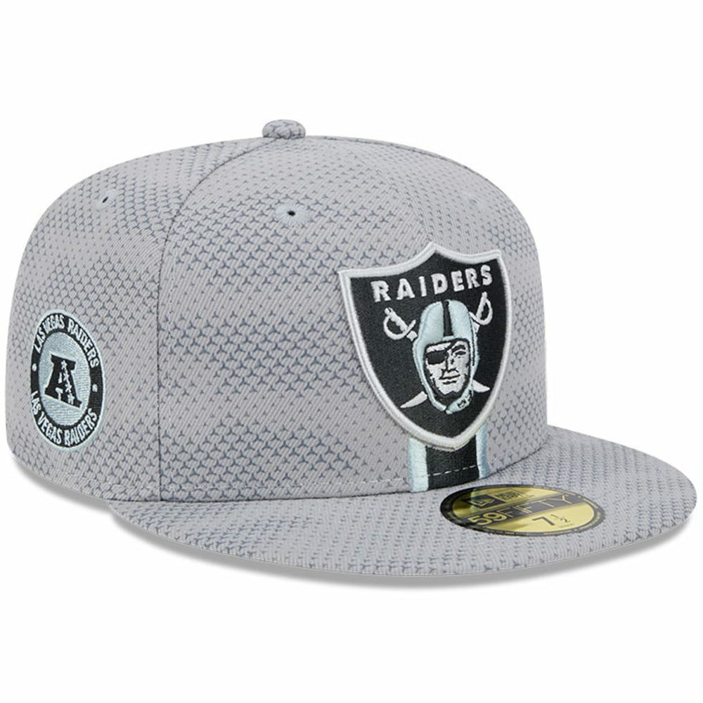 Las Vegas Raiders New Era 2024 Sideline 59FIFTY Fitted Hat Gray | NFL