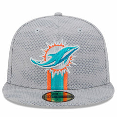 Miami Dolphins New Era 2024 Sideline 59FIFTY Fitted Hat Gray | NFL