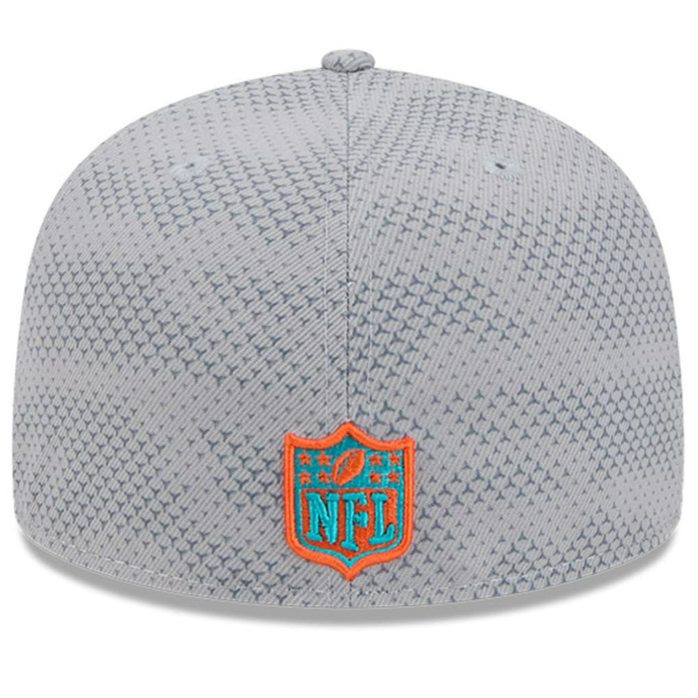 Miami Dolphins New Era 2024 Sideline 59FIFTY Fitted Hat Gray | NFL