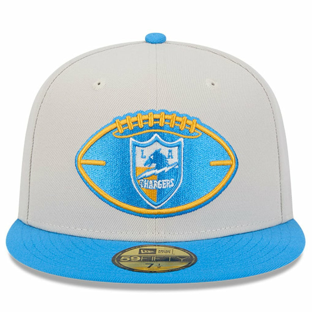 Los Angeles Chargers New Era 2024 Sideline Historic 59FIFTY Fitted Hat Stone/Powder Blue | NFL