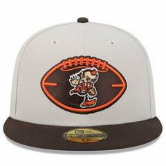 Cleveland Browns New Era 2024 Sideline Historic 59FIFTY Fitted Hat Stone/Brown | NFL