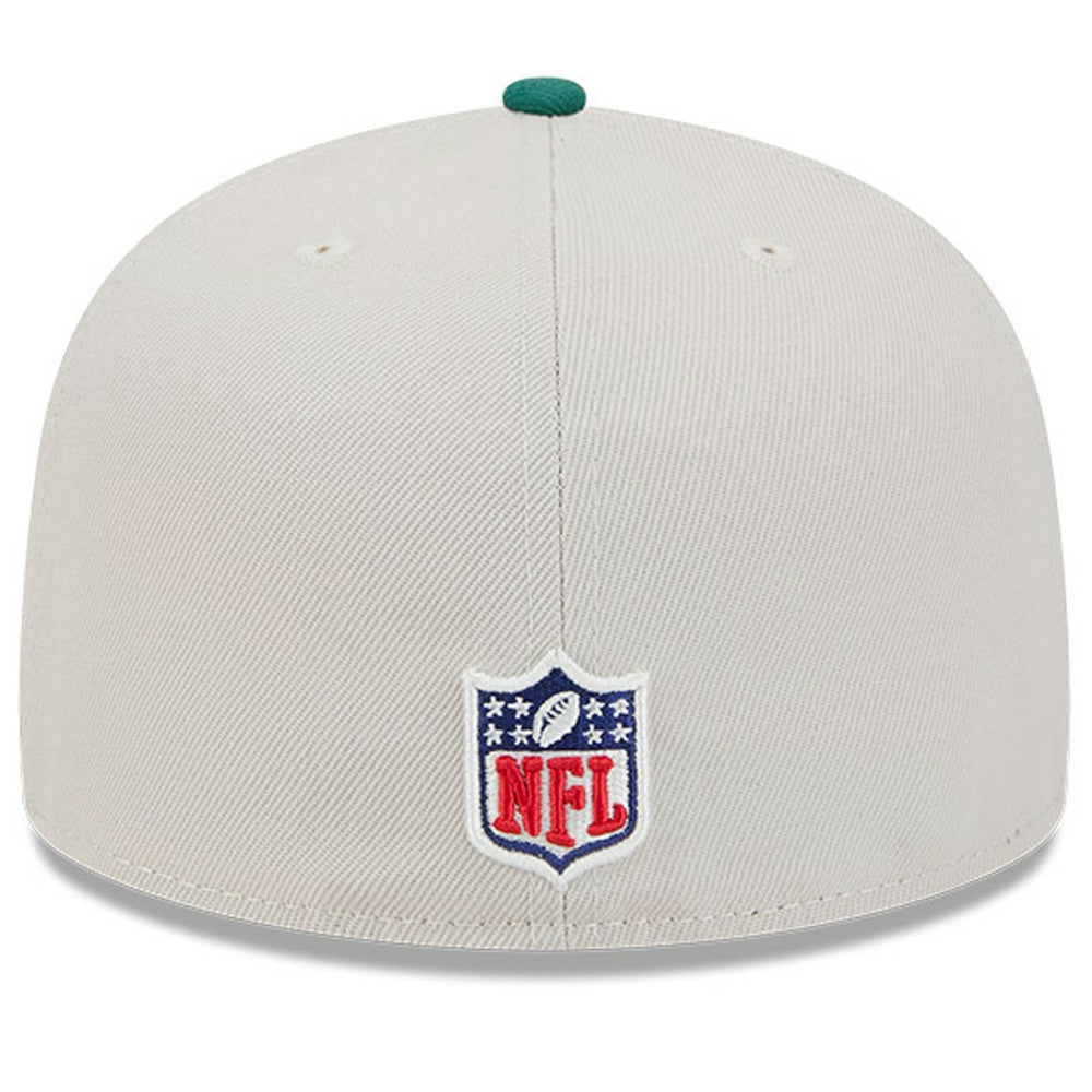 New York Jets New Era 2024 Sideline Historic 59FIFTY Fitted Hat Stone/Green | NFL