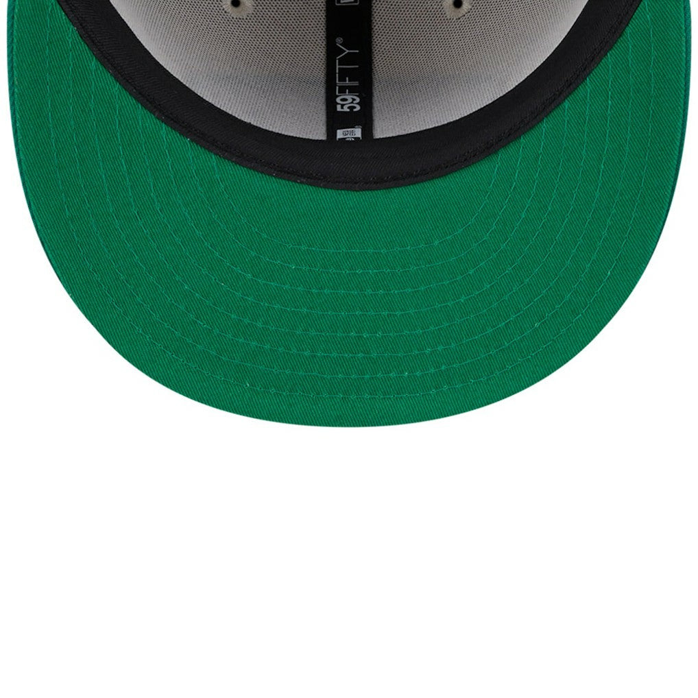 Philadelphia Eagles New Era 2024 Sideline Historic 59FIFTY Fitted Hat Stone/Kelly Green | NFL