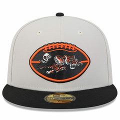 Cincinnati Bengals New Era 2024 Sideline Historic 59FIFTY Fitted Hat Stone/Black | NFL