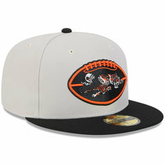 Cincinnati Bengals New Era 2024 Sideline Historic 59FIFTY Fitted Hat Stone/Black | NFL