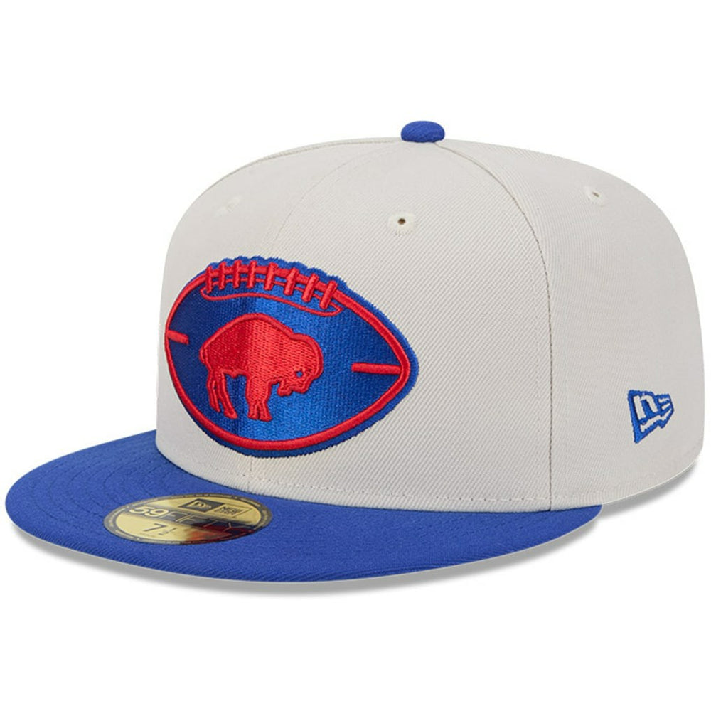 Buffalo Bills New Era 2024 Sideline Historic 59FIFTY Fitted Hat Stone/Royal | NFL