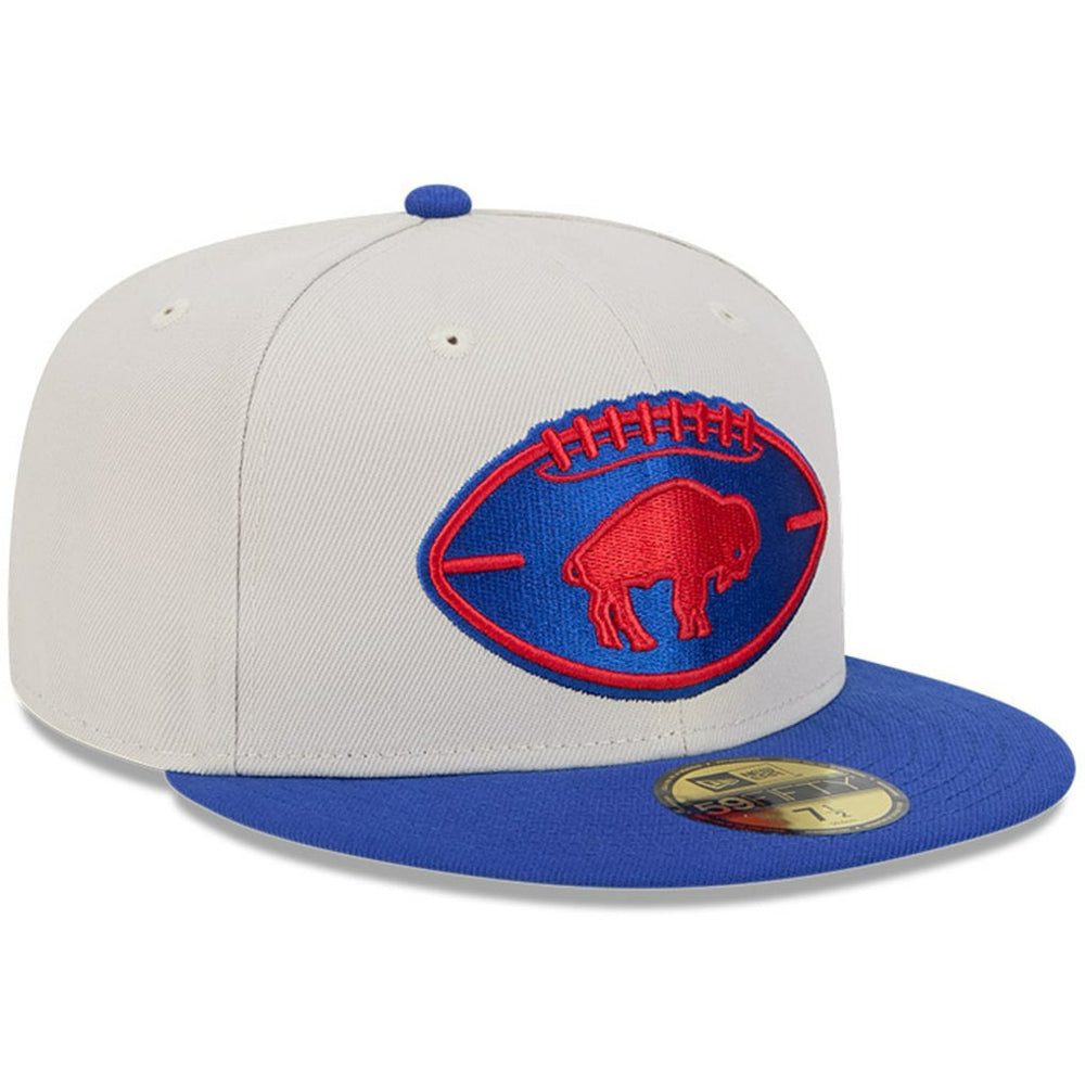 Buffalo Bills New Era 2024 Sideline Historic 59FIFTY Fitted Hat Stone/Royal | NFL