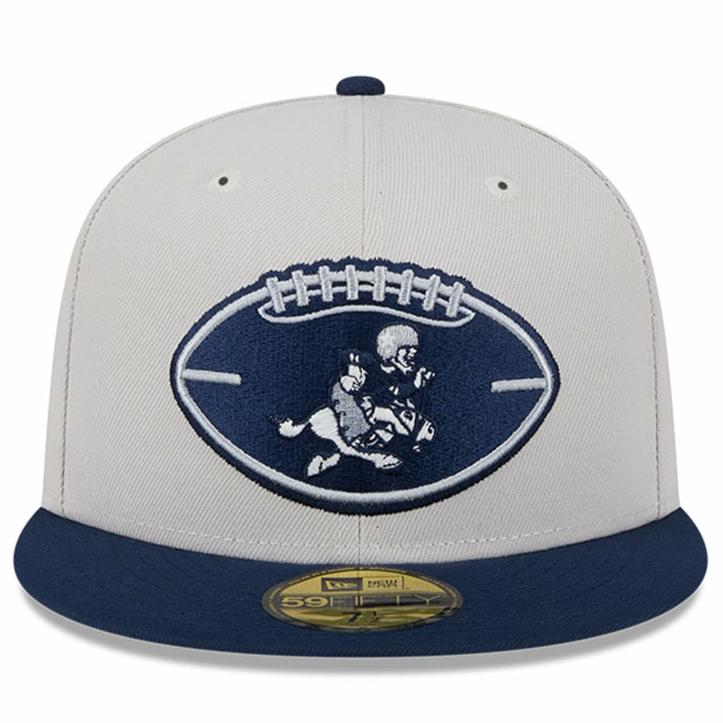 Dallas Cowboys New Era 2024 Sideline Historic 59FIFTY Fitted Hat Stone/Navy | NFL