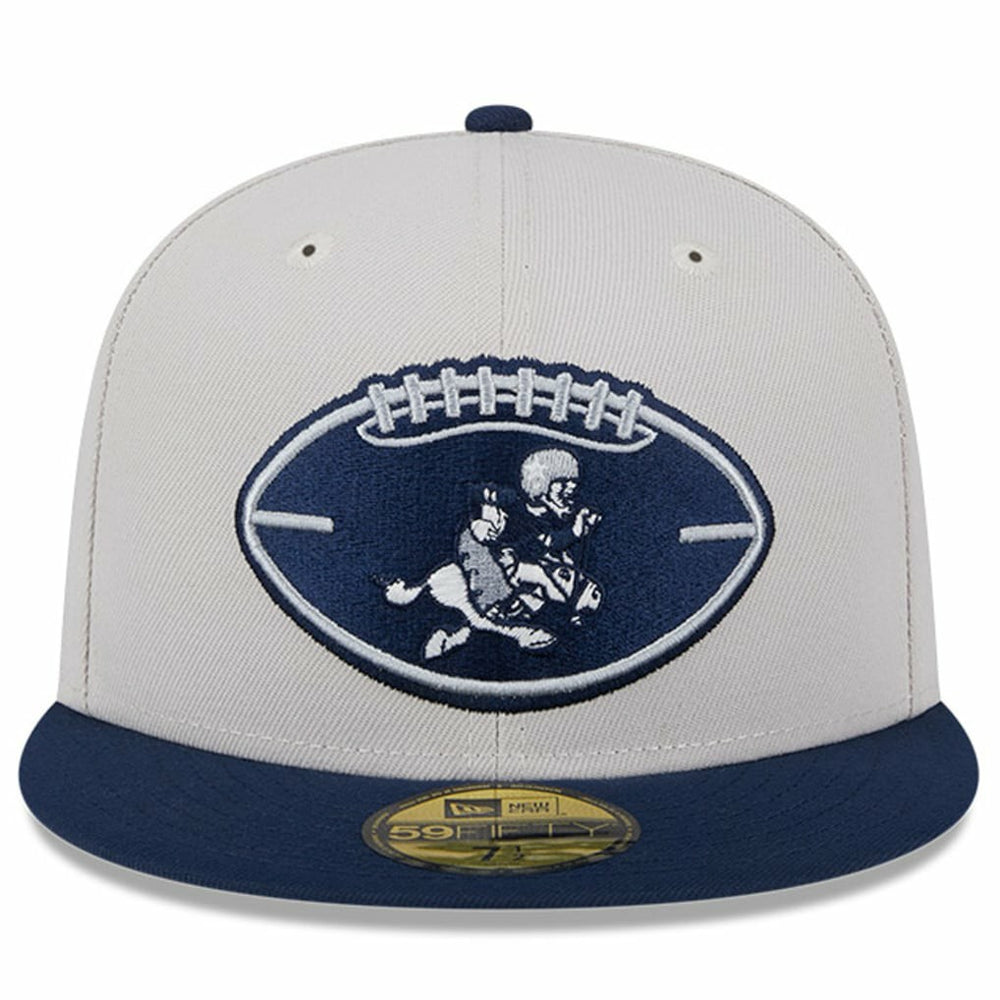 Dallas Cowboys New Era 2024 Sideline Historic 59FIFTY Fitted Hat Stone/Navy | NFL
