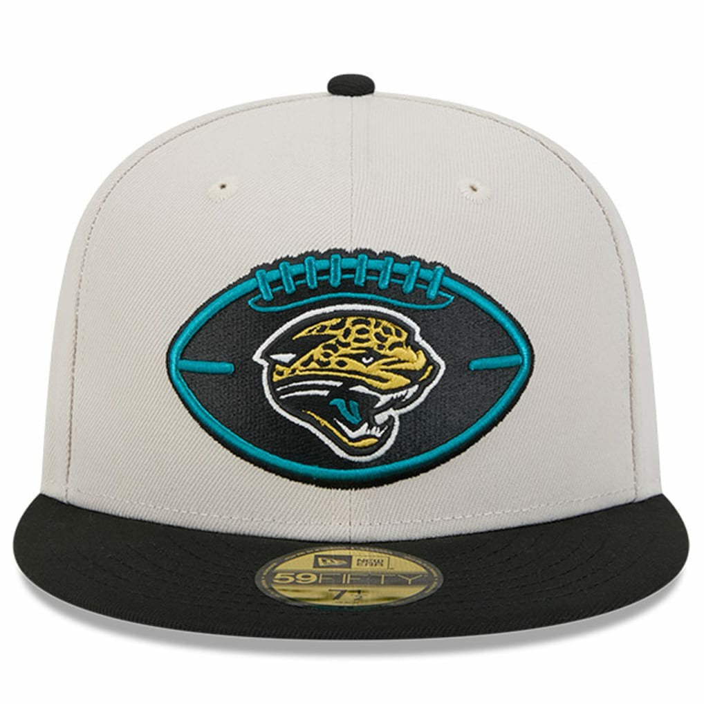Jacksonville Jaguars New Era 2024 Sideline Historic 59FIFTY Fitted Hat Stone/Black | NFL