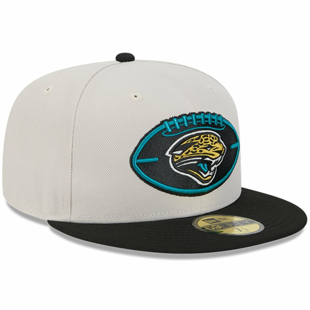 Jacksonville Jaguars New Era 2024 Sideline Historic 59FIFTY Fitted Hat Stone/Black | NFL
