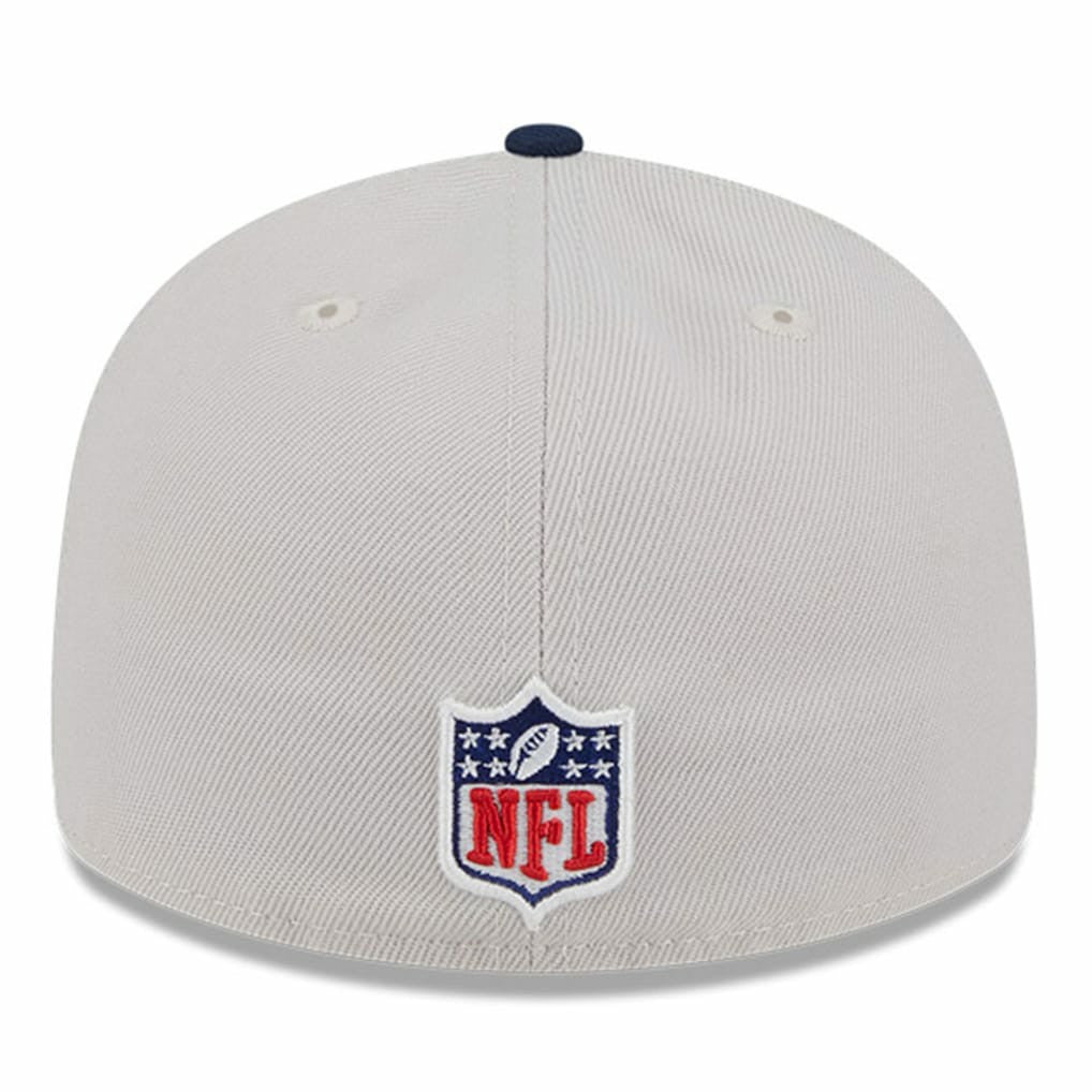 Dallas Cowboys New Era Male 2024 Sideline Historic Low Profile 59FIFTY Fitted Hat Stone/Navy | NFL