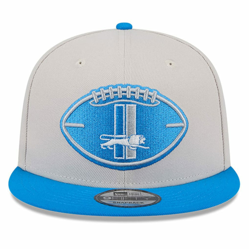 Detroit Lions New Era 2024 Sideline Historic 9FIFTY Snapback Hat Stone/Blue | NFL
